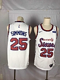 76ers 25 Ben Simmons White Nike Throwback Swingman Jersey,baseball caps,new era cap wholesale,wholesale hats